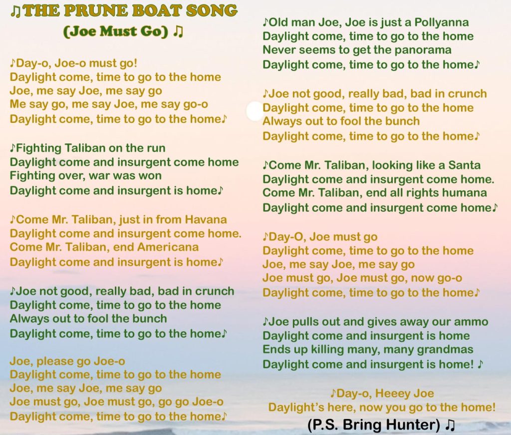The Prune Boat Song